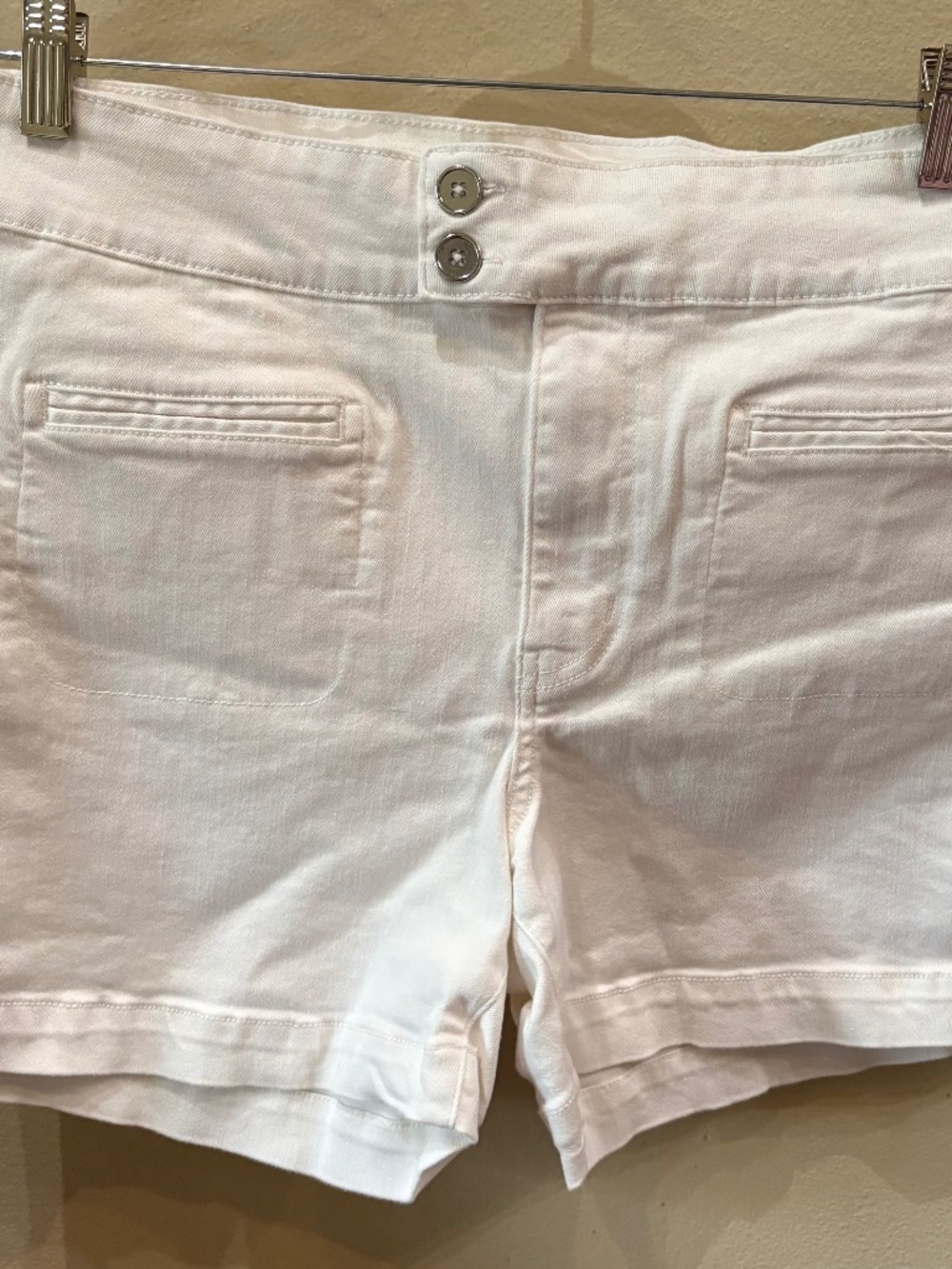White Jean Short